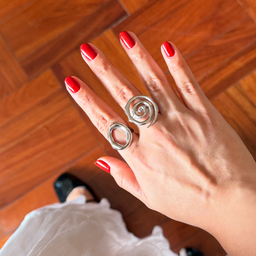 Anillo Curva Dorado