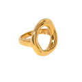 Anillo Curva Dorado