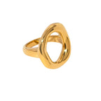 Anillo Curva Dorado
